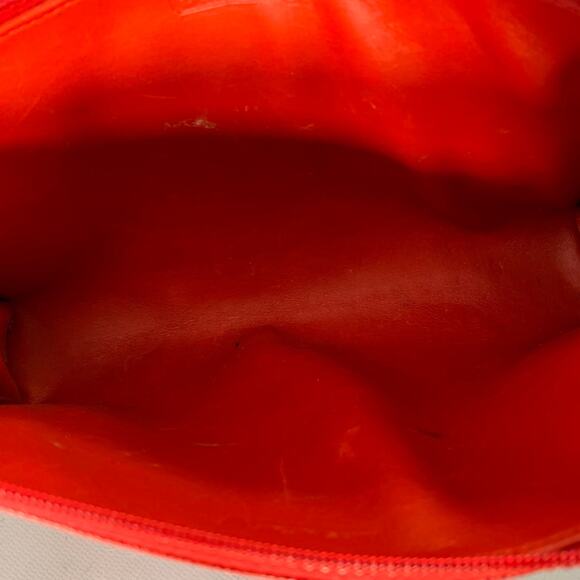 COACH Red Saffiano Leather Makeup Pouch - Picture 3 of 3